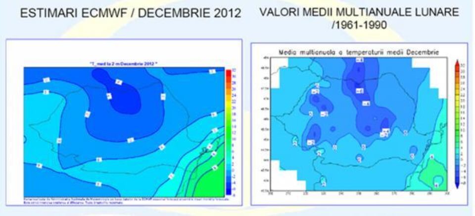 Prognoza meteo până în luna ianuarie