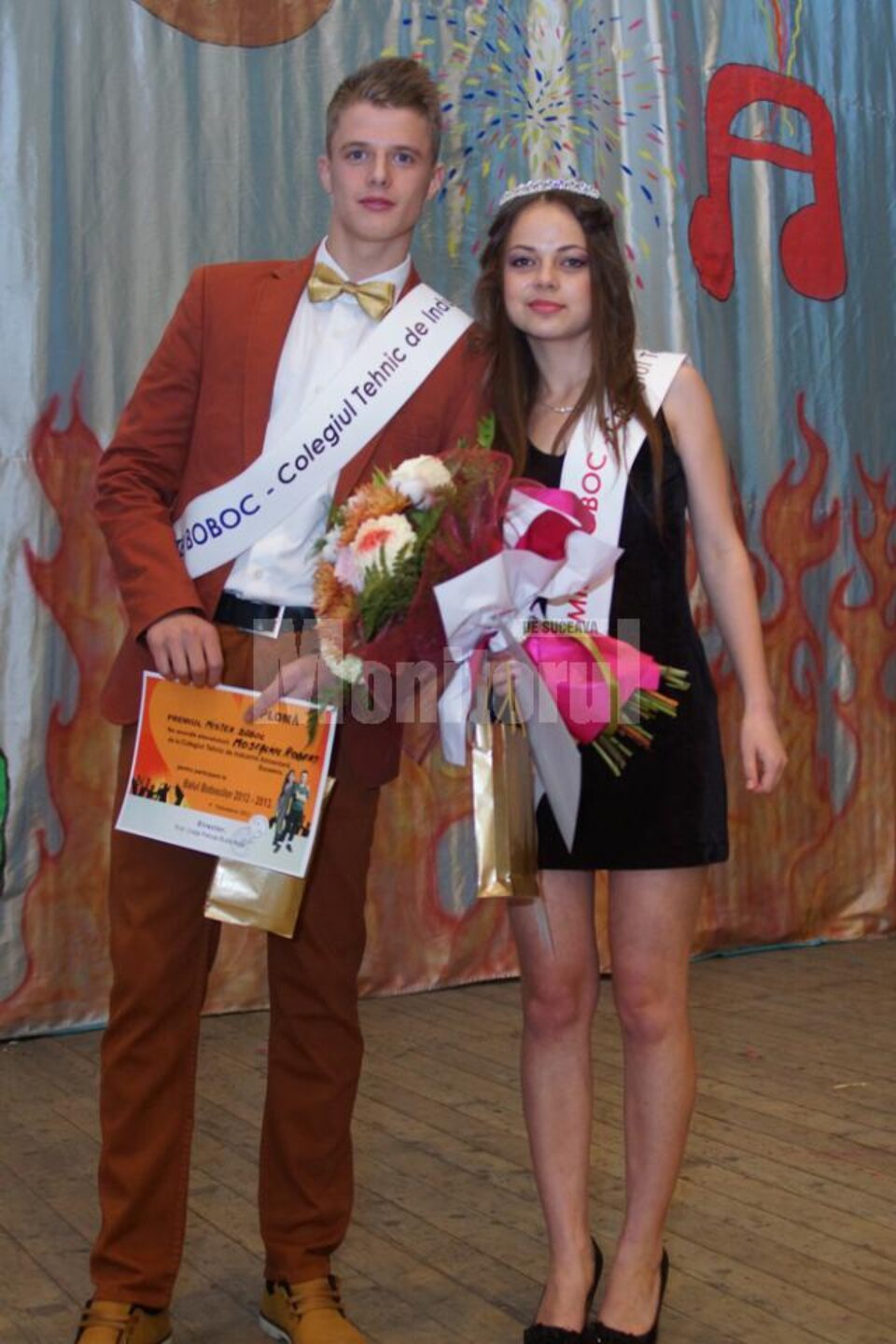 Robert Moscaliuc și Carolina Ursu, Mister și Miss Boboc 2012