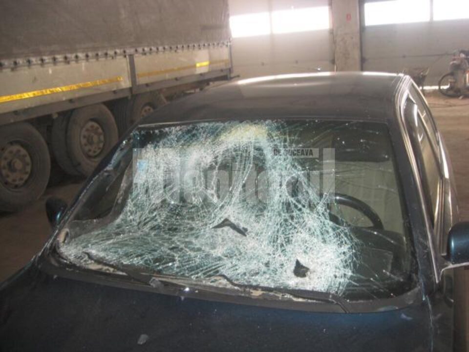 Starea parbrizului, un indiciu despre violența impactului