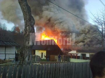 Incendiul de sâmbăta trecută a fost deosebit de puternic