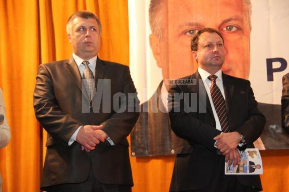 Candidații USL Neculai Bereanu și Dumitru Pardău