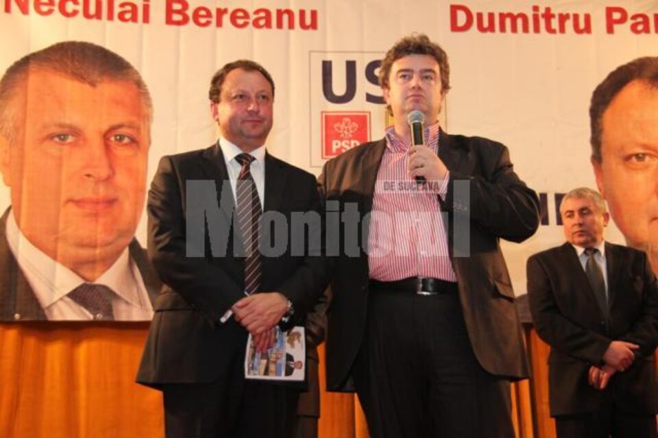Cătălin Nechifor i-a îndemnat pe locuitorii din zona Dornelor să voteze cu Dumitru Pardău și Neculai Bereanu