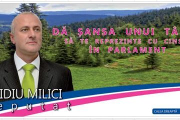 Candidatul ARD pentru Colegiul Uninominal 9 – Zona Dornelor, Ovidiu Milici
