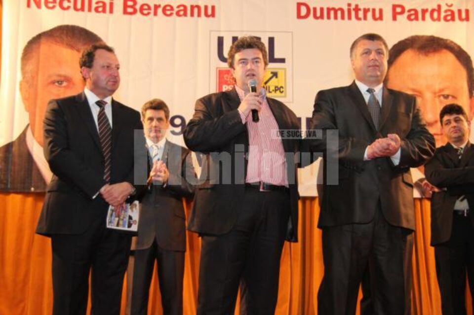 Cătălin Nechifor i-a îndemnat pe locuitorii din zona Dornelor să voteze cu Dumitru Pardău și Neculai Bereanu