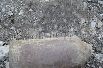 Proiectile de război, ridicate de pompieri de la un centru de colectare a fierului