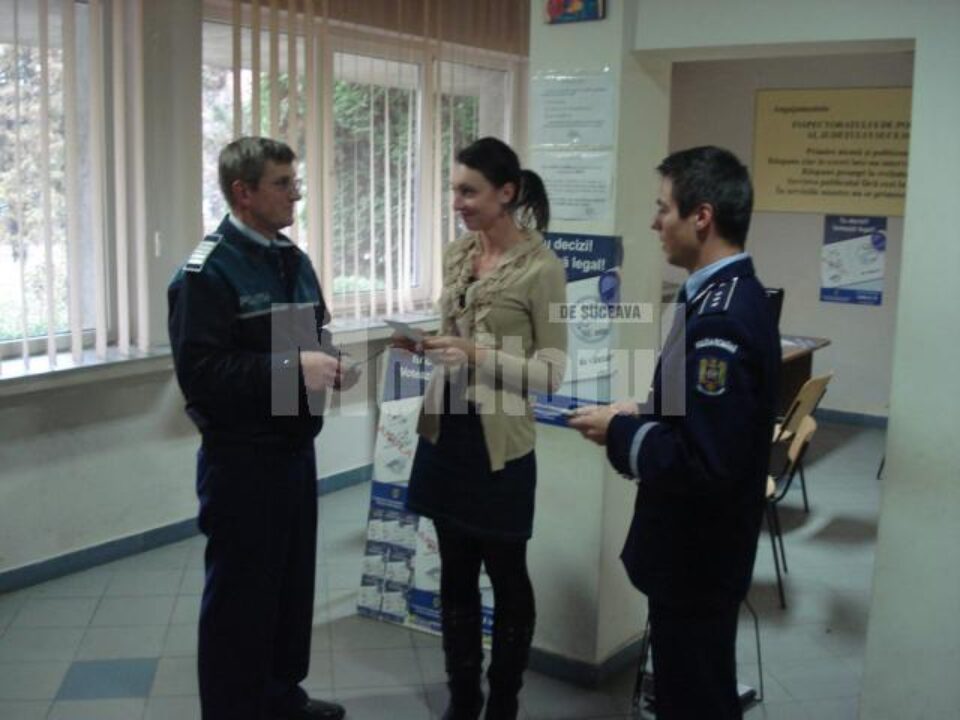 Punctul de informare din sediul Poliției