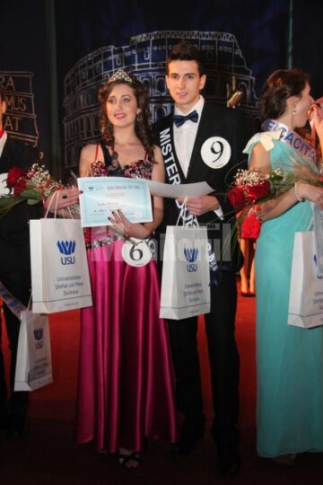 Natalia Sculea si Tudor Popa, Miss si Mister Boboc 2012 la USV