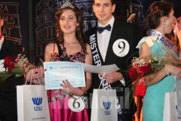 Natalia Sculea si Tudor Popa, Miss si Mister Boboc 2012 la USV