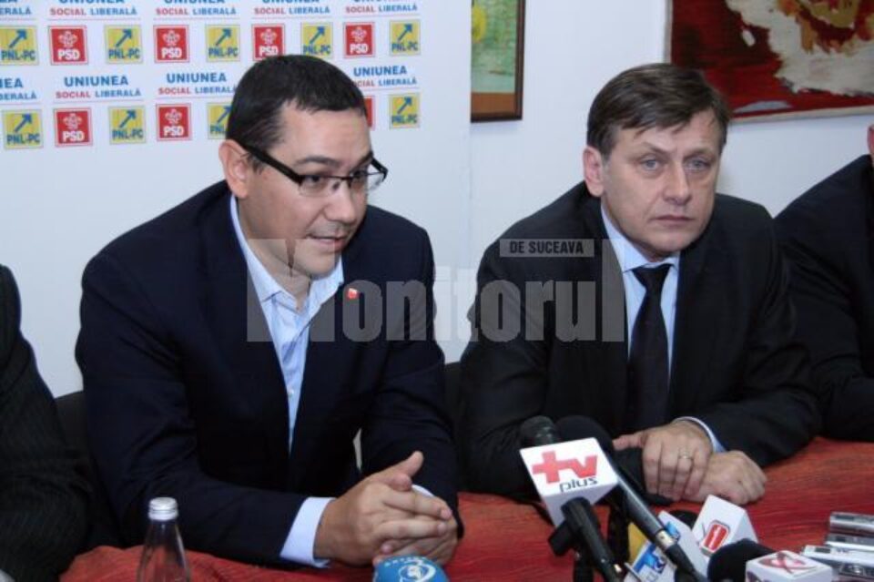 Victor Ponta și Crin Antonescu vor participa la mitinguri electorale de susținere a candidaților USL Suceava Victor Ponta și Crin Antonescu vor participa la mitinguri electorale de susținere a candidaților USL Suceava