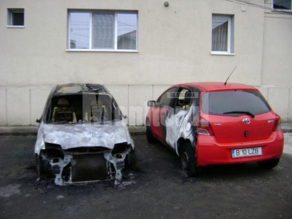 Cele două autoturismele de pe strada Oituz