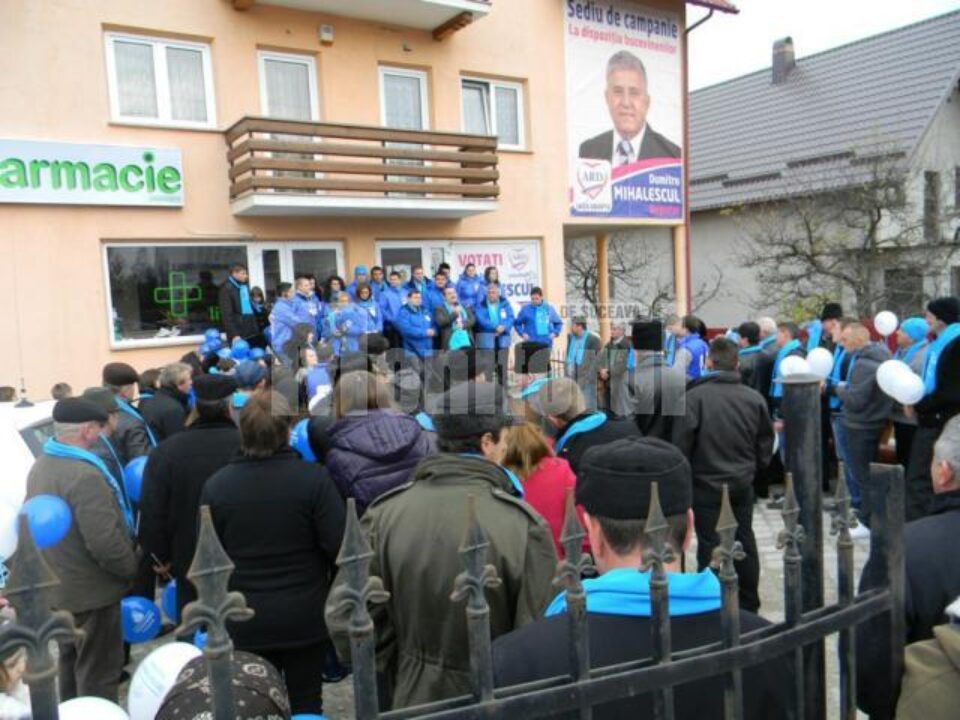 Mai bine de două sute de cetățeni din comuna Marginea au participat la lansarea sediului de campanie a candidatului Dumitru Mihalescul