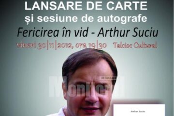 Scriitorul Arthur Suciu își va lansa volumul „Fericirea în vid”