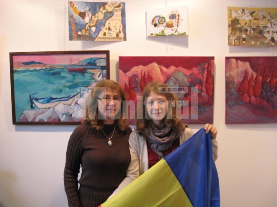 Iasmina Răceanu, împreună cu mama sa, la vernisajul expoziției „Un Balcic secret”