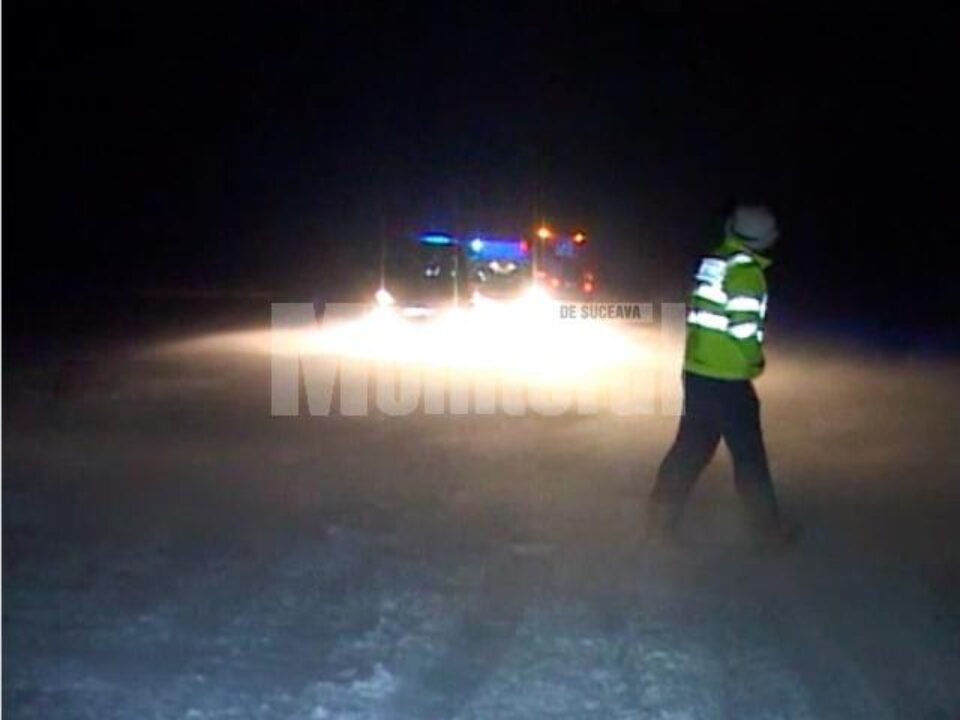 E 85, Suceava-Siret, blocat la prima răbufnire a iernii