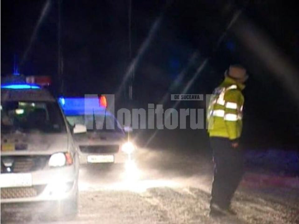 E 85, Suceava-Siret, blocat la prima răbufnire a iernii