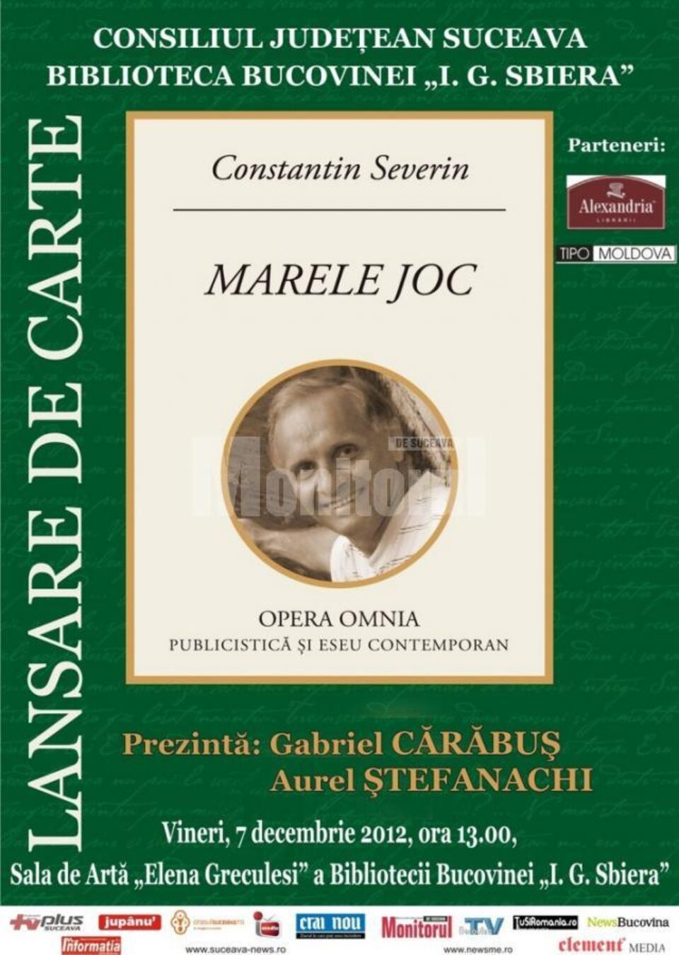 „Marele Joc”, de Constantin Severin