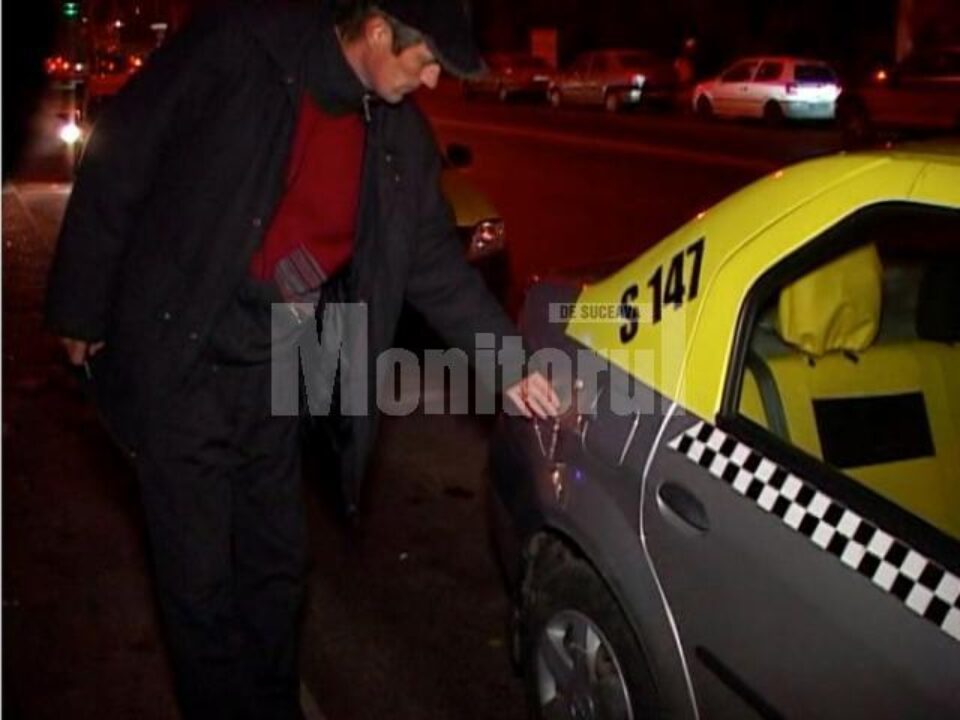 Taxiul avariat de cei doi cheflii
