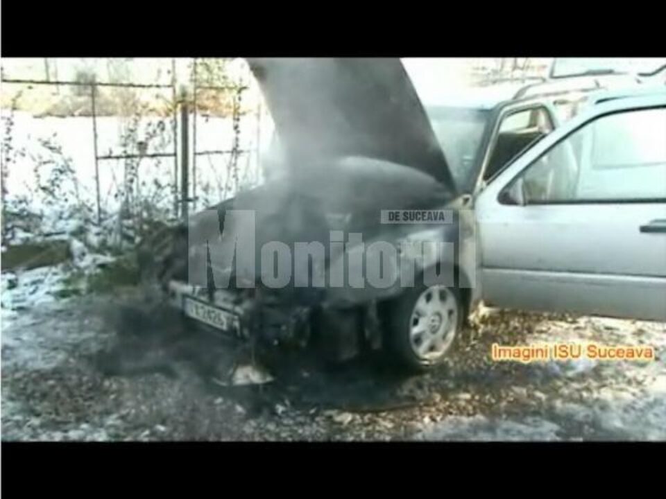 Pompierii, intervenție la o mașină care ardea în zona fostelor sere ILF