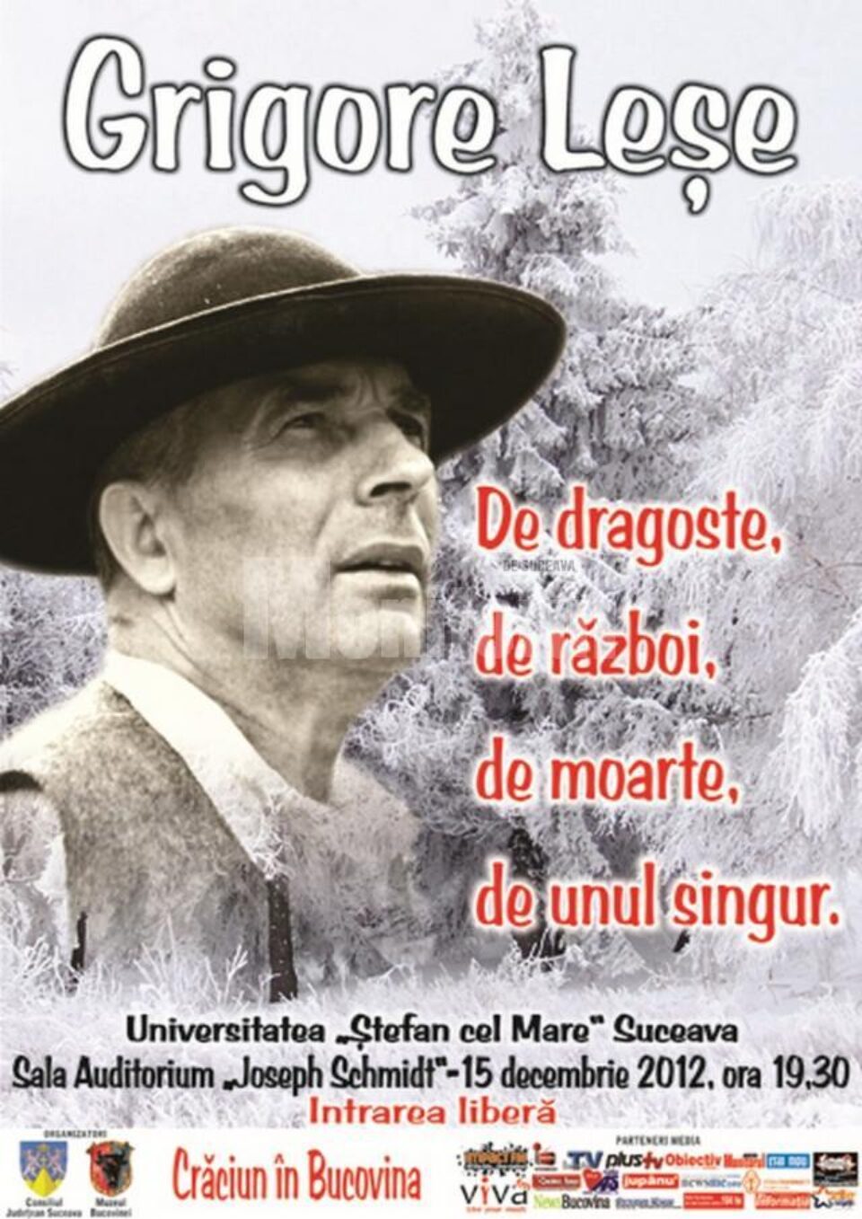Grigore Leșe, pe scena Auditoriumului „Joseph Schmidt”