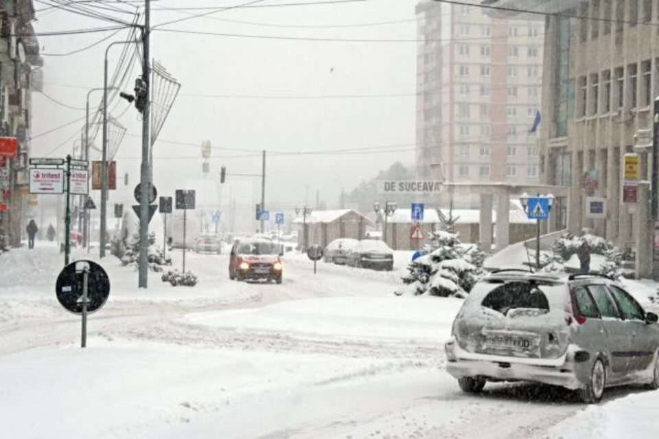 Alegeri prin nămeți în tot județul Suceava
