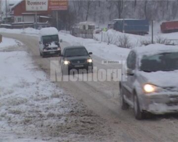 Tiruri care au derapat ieri dimineata pe drumul care leaga Itcani de Scheia