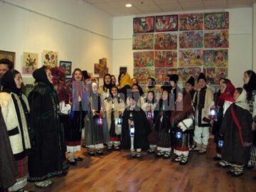 Moment artistic susținut de copiii coordonați de prof. Maria Tanasă