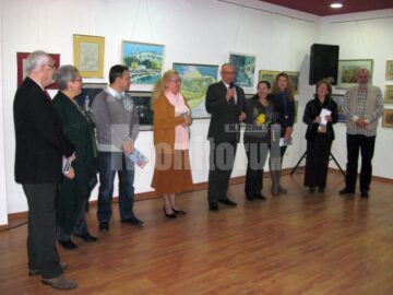 Moment de la deschiderea expozitiei