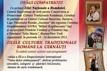 Zilele Culturii Tradiționale Române la Cernăuți