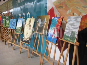Secvențe din expoziția de pictură „Vălul lui Gabriel”