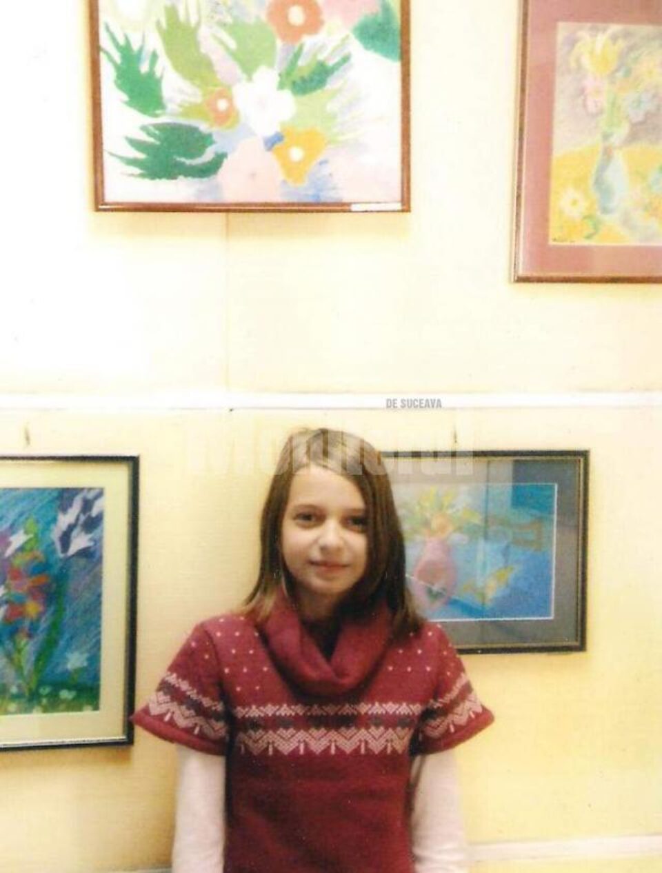 Mălina Corodescu la vernisajul primei expoziții personale