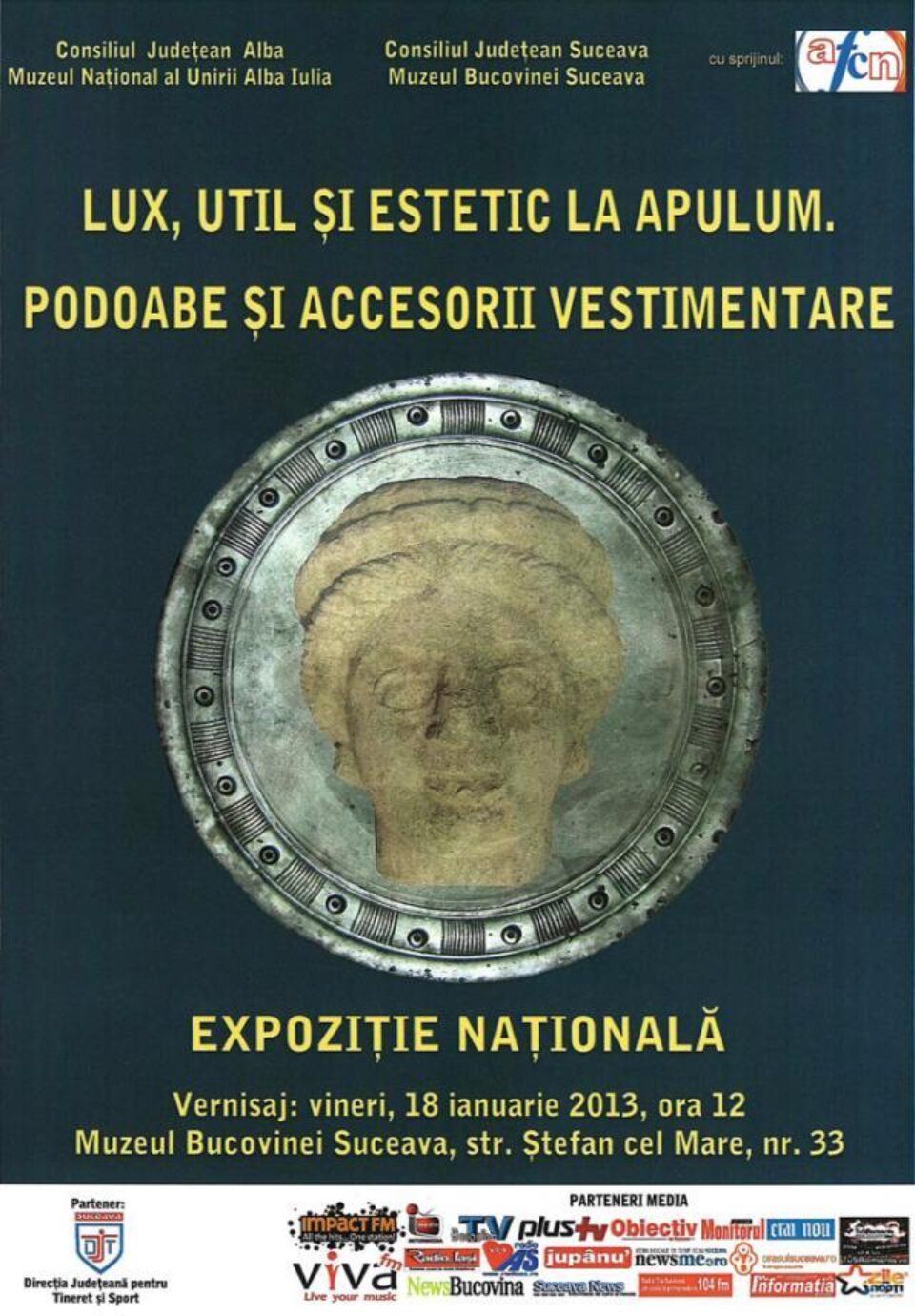 Expoziția Lux, util și estetic la Apulum