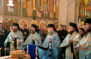 La Mănăstirea Putna, de ziua lui Eminescu. Foto: Monah Timotei Tiron