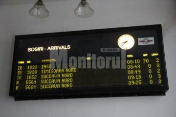 Trenul Iași-Timișoara a fost singurul care a avut întârziere