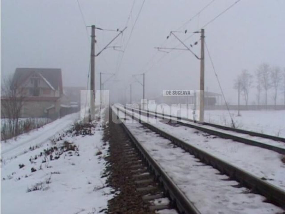 calea ferată Verești-Bănești în dreptul satului Hancea