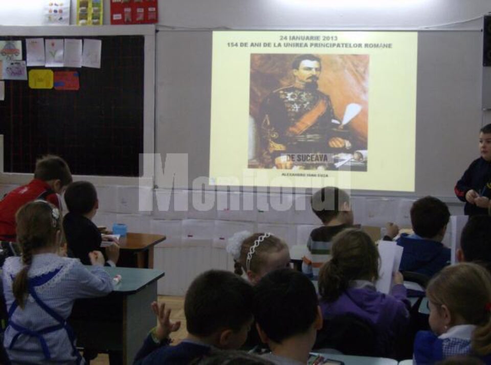 Elevii Școlii Gimnaziale „Ion Creangă” au marcat Unirea din 24 Ianuarie