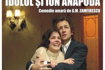 Dan Puric și Ileana Stana Ionescu, pe scena suceveană, în spectacolul „Idolul și Ion Anapoda”