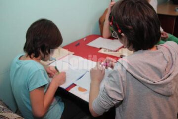 Copii internați la modulul rezidențial „Micul prinț”