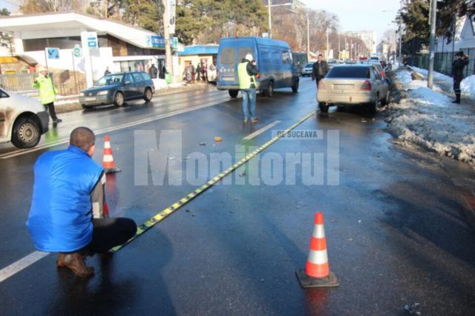 Femeie accidentată grav pe trecerea de pietoni din fața Spitalului Județean