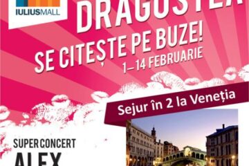Sejur de două persoane la Veneția, concert Alex Velea și concursuri amuzante, la Iulius Mall Suceava