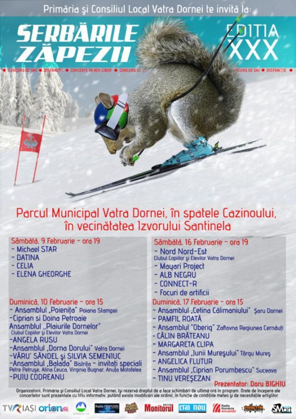 “Serbările Zăpezii” au ajuns la ediția XXX și încep pe 9 februarie
