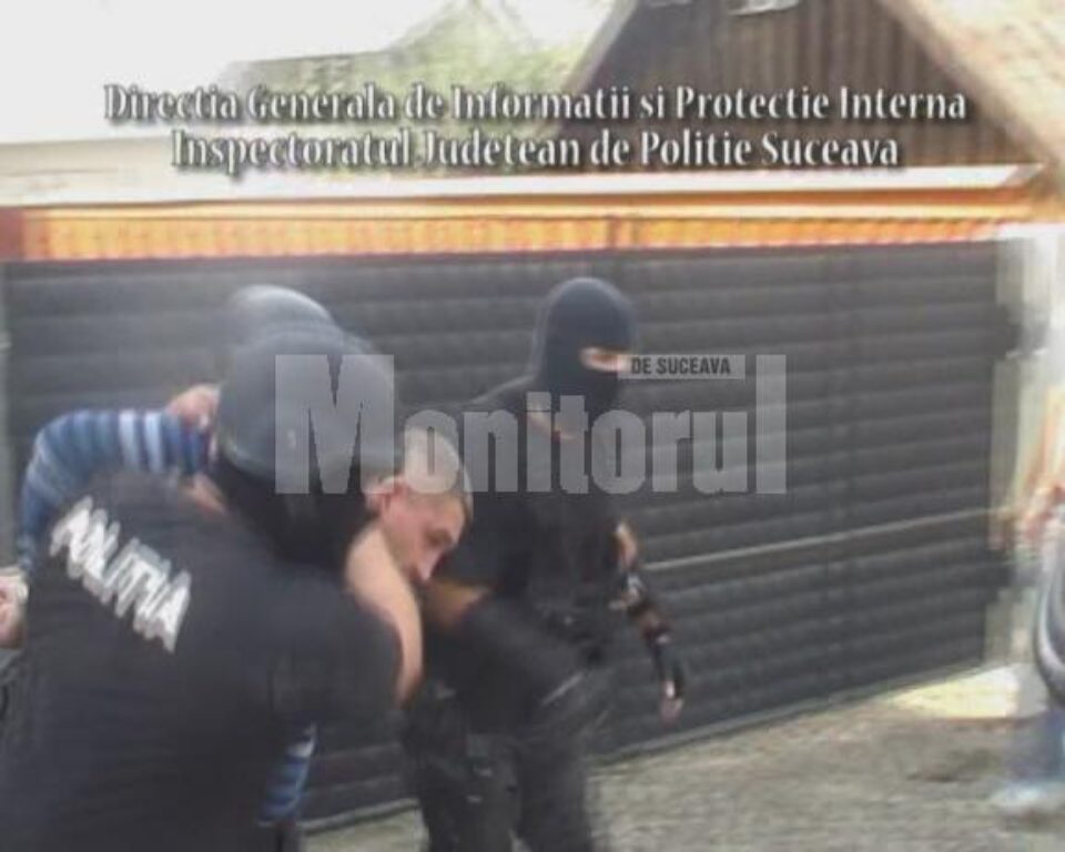 Imagini din filmul operațiunii de prindere a lui „Popescanu”