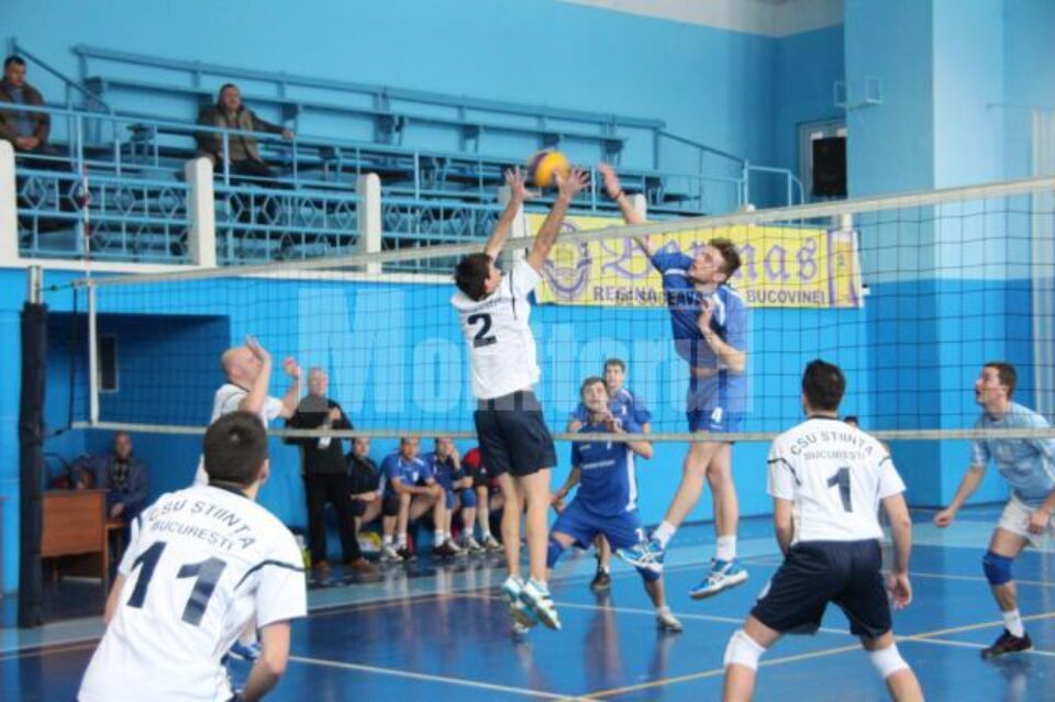 Voleibaliștii CSM Suceava se mențin pe poziția a doua în clasament, după meciul cu CSU Știința București, scor 3 – 0 pe seturi