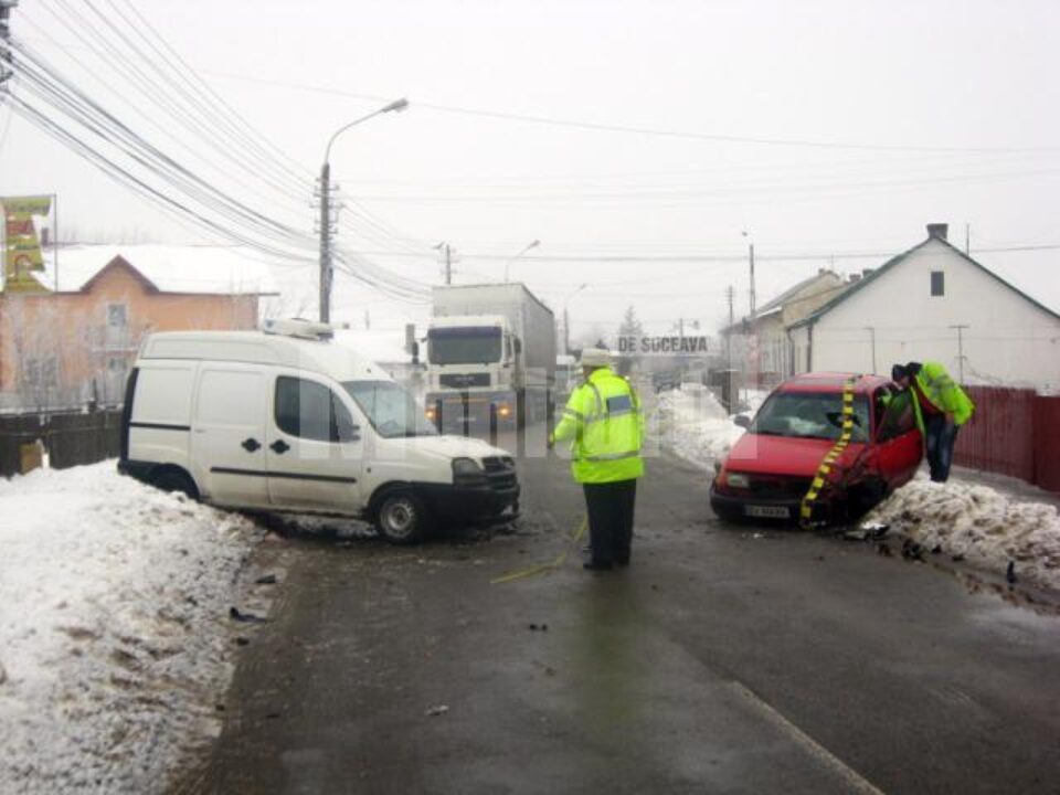 Accidentul de ieri dimineața de pe strada Gheorghe Doja
