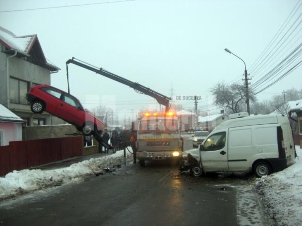 Accidentul de ieri dimineața de pe strada Gheorghe Doja