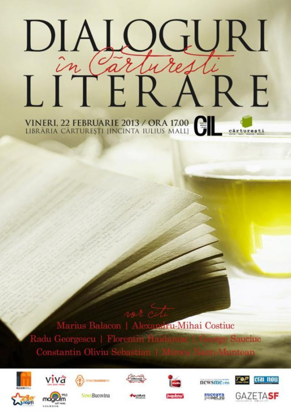 Dialoguri literare în Cărturești