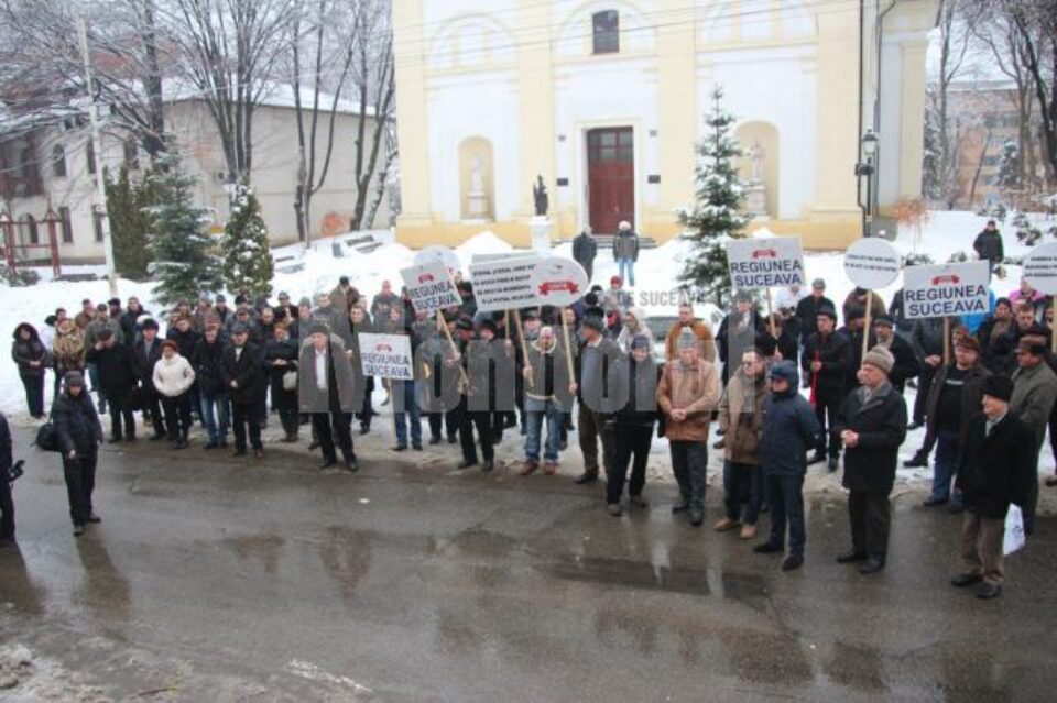 Protest UNPR pentru Suceava capitala de regiune