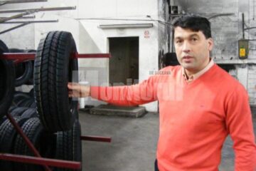 Nelu Hânțari, proprietarul fabricii de reșapat cauciucuri de la Slobozia-Milișăuți