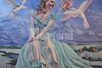 Lucrare a artistului plastic Cătălin Chifan, premiat la Concursul Internațional de Creație Plastică „Eminesciana”