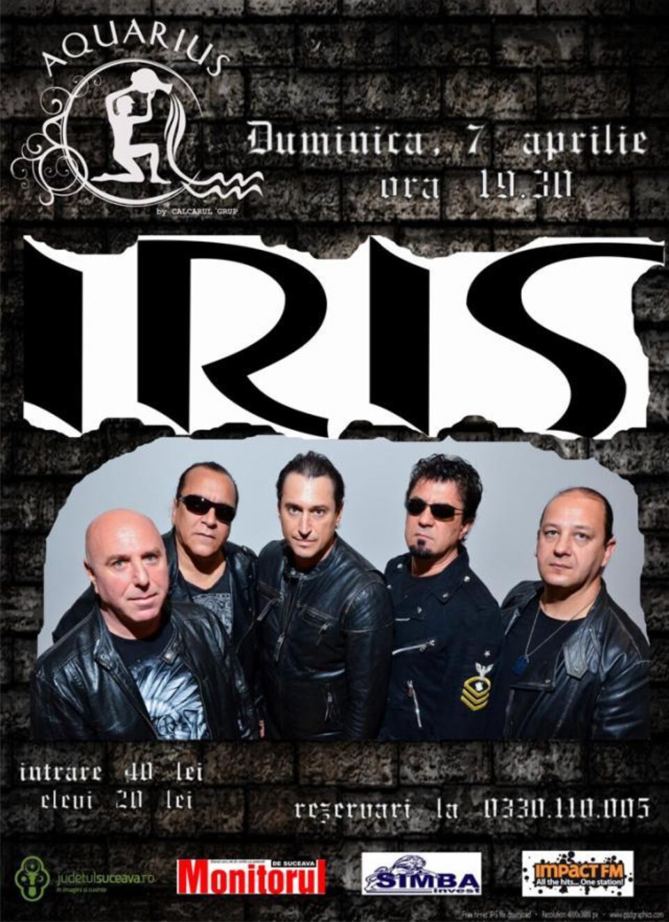 Trupa Iris, în noua formulă, pentru prima dată în concert live la Câmpulung Moldovenesc