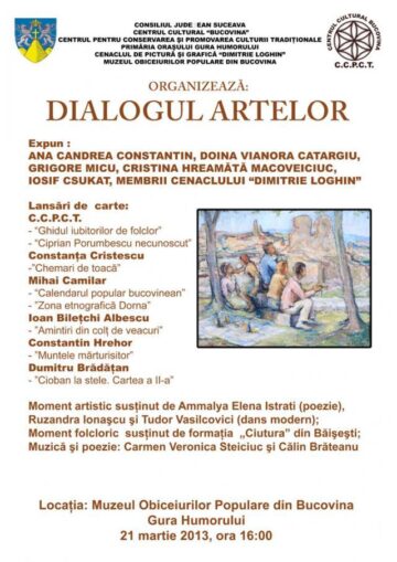 Dialogul artelor la Gura Humorului